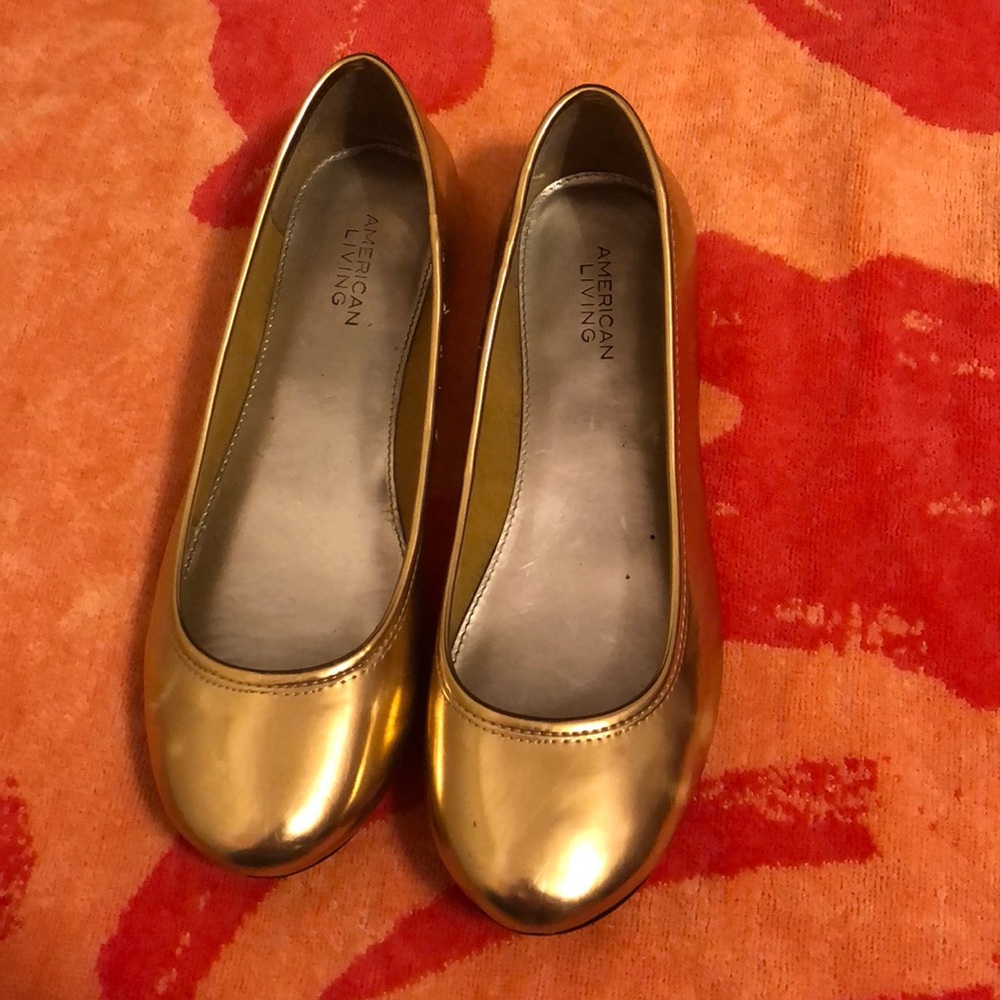 COPY - Macy’s gold flats